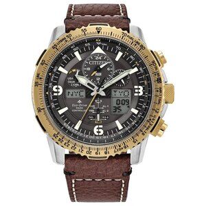 Citizen Men's Air Perpetual Calendar Eco-Drive Brown Watch 45 MM JY8084-09H